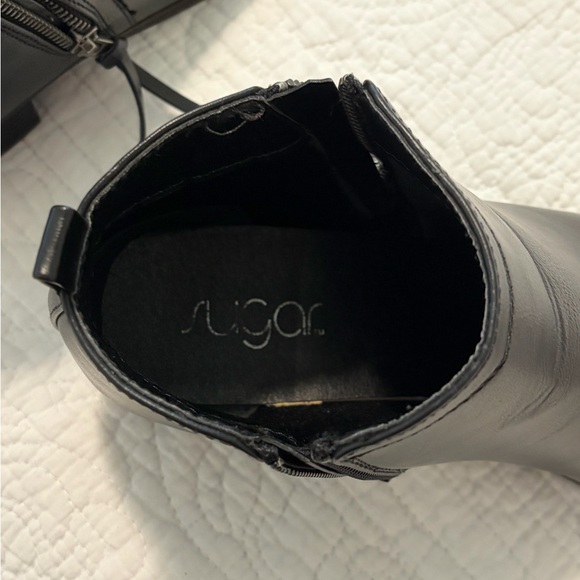 🍊Black Vegan Leather Ankle Boots Size 8🍊 - Picture 8 of 8